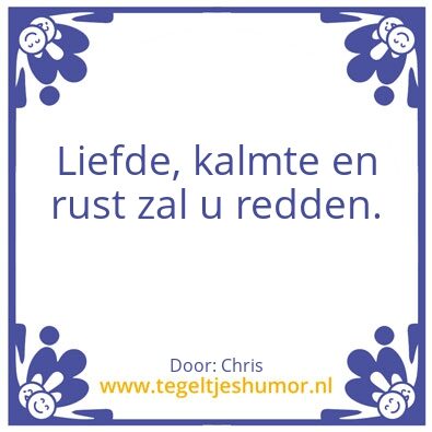 Tegeltje: Chris