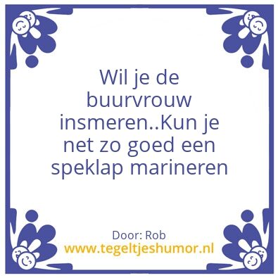 Tegeltje: Rob