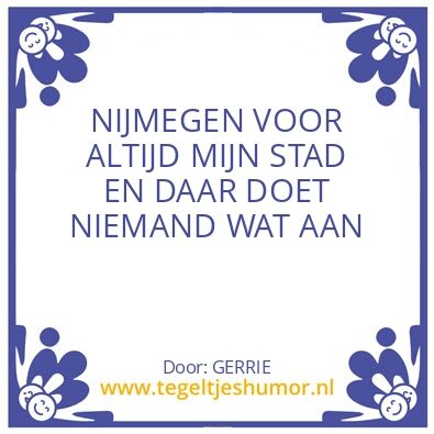 Tegeltje: Nijmegen