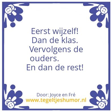 Tegeltje: Wij