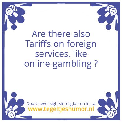 Tegeltje: Online Tariffs ?