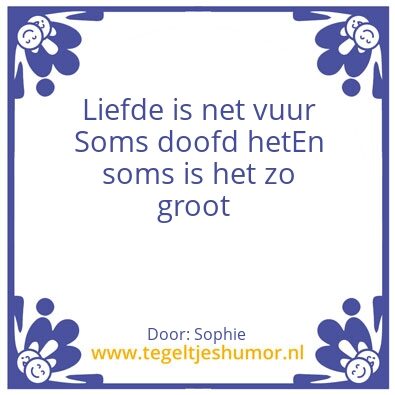 Tegeltje: Liefde