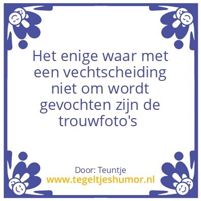 Tegeltje: Trouwhumor