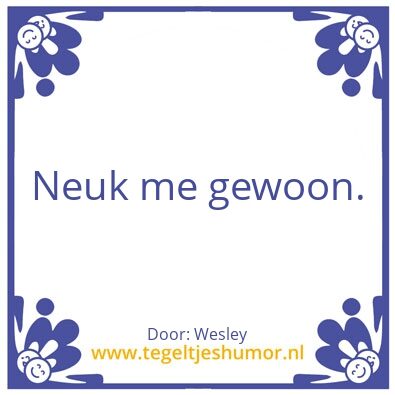 Tegeltje: Wesley