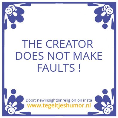 Tegeltje: The Creator ..