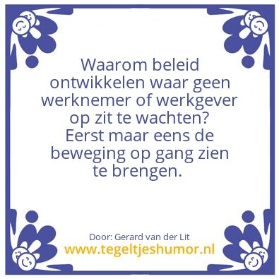 Tegeltje: Duurzame inzetbaarheid