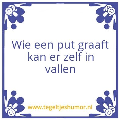 Tegeltje: put