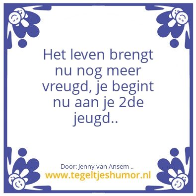 Tegeltje: Het leven ..