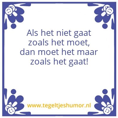 Tegeltje: leven