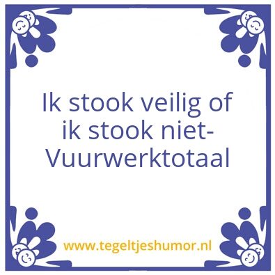 Tegeltje: VWT