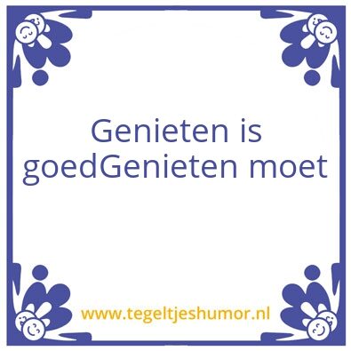 Tegeltje: Vakantie Pieter&Jopie