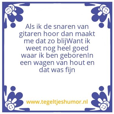 Tegeltje: Woonwagen