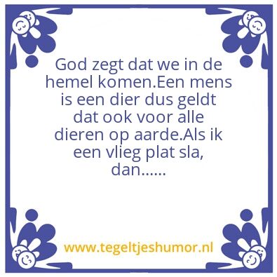 Tegeltje: Manier van denken