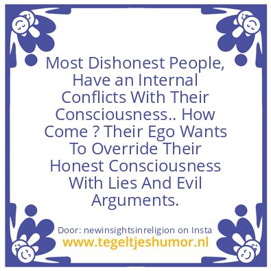 Tegeltje: The More Honest You Are,