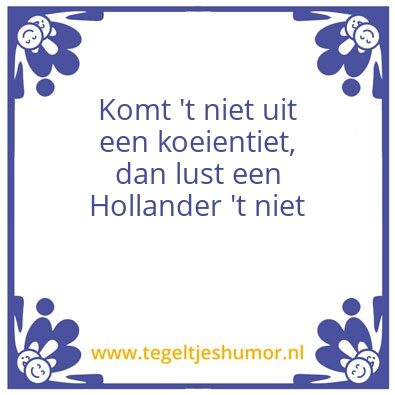 Tegeltje: Melk is kut