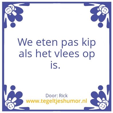 Tegeltje: Kip
