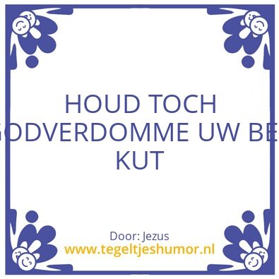 Tegeltje: Jezus aan de copyrighter