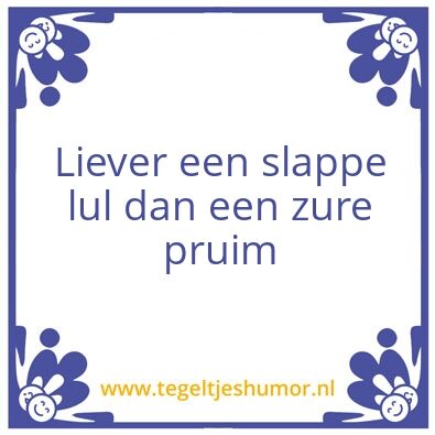 Tegeltje: Juf Ank