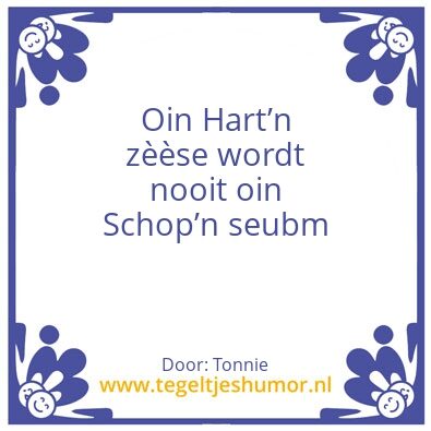 Tegeltje: Tonnies wijsheden