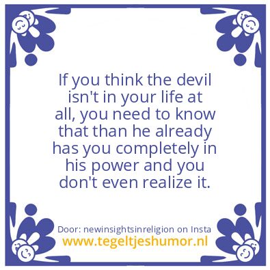 Tegeltje: Do you want a good life ?