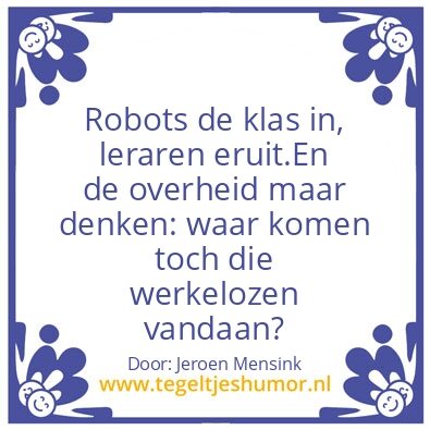 Tegeltje: Robots