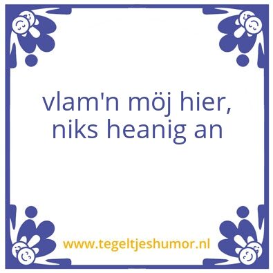 Tegeltje: Wilfred der Laute 1