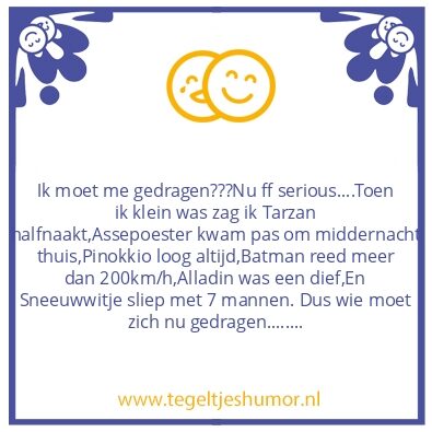 Tegeltje: Gedrag