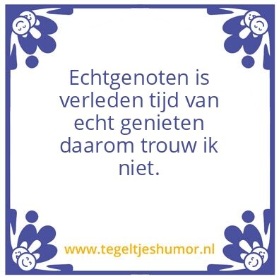 Tegeltje: Trouwen