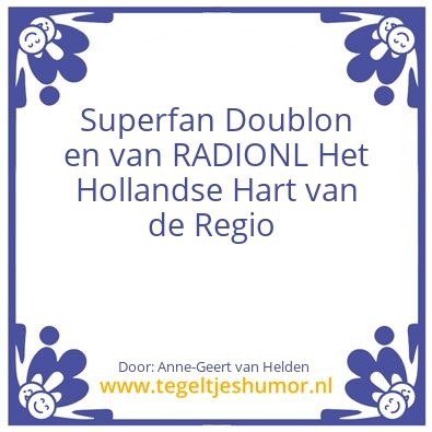 Tegeltje: Superfan