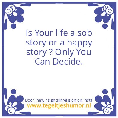 Tegeltje: All people have problems,