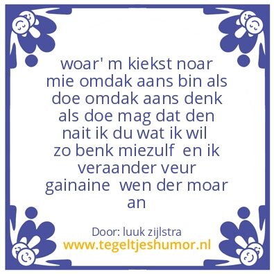 Tegeltje: kiek