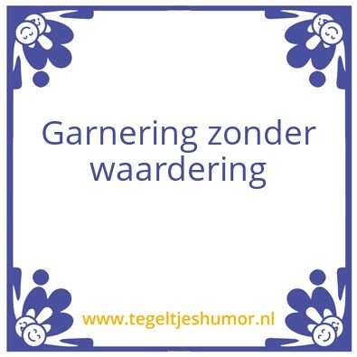 Tegeltje: Waardering