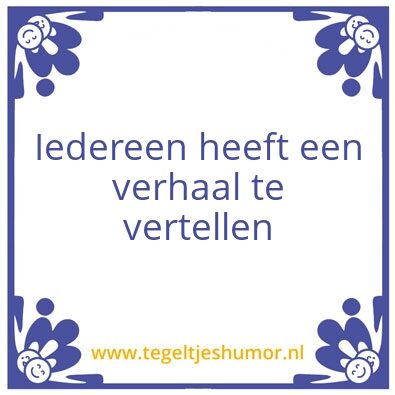 Tegeltje: spreuk