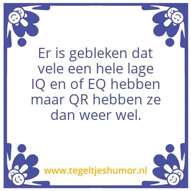 Tegeltje: Zelf denken.