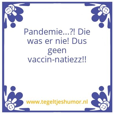 Tegeltje: Covid2