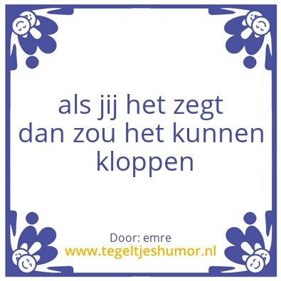 Tegeltje: voor timo