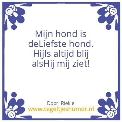 Tegeltje: Honden