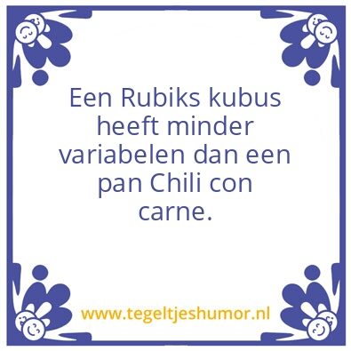 Tegeltje: Chili wijsheid