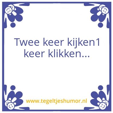 Tegeltje: Klikken