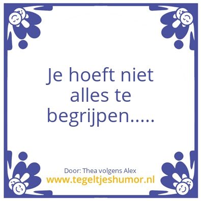 Tegeltje: Correctie