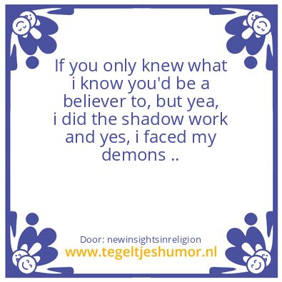 Tegeltje: What do you know ?