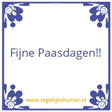 Tegeltje: Pasen