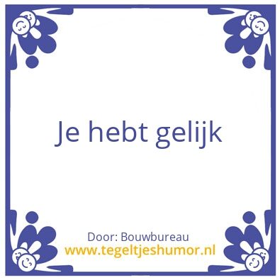 Tegeltje: Bouwbureau