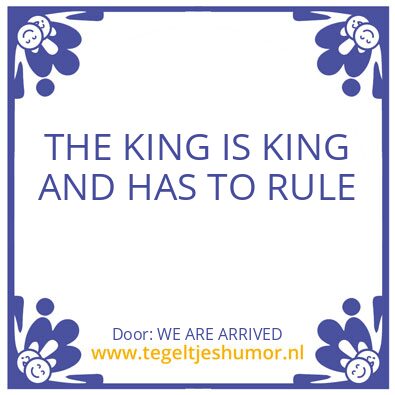 Tegeltje: AL IS WELL