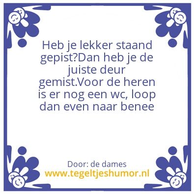 Tegeltje: WC