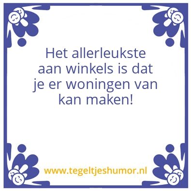 Tegeltje: Winkels