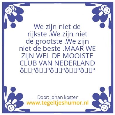 Tegeltje: De graafschap