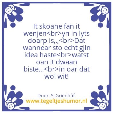 Tegeltje: Tegeltje