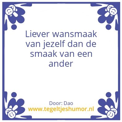 Tegeltje: .