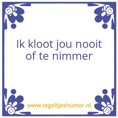Tegeltje: Frank
